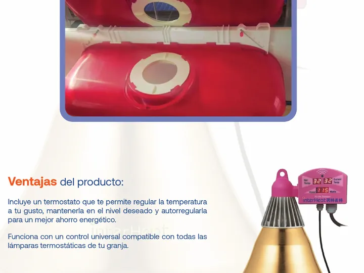 Nido y lámpara con termostato ajustable - página 39 del catálogo