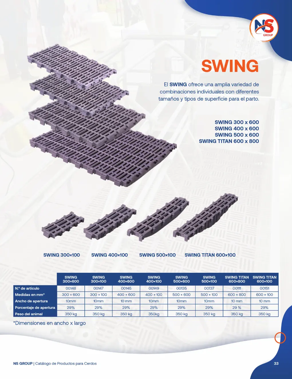 Ficha original de Slats SWING, página 33