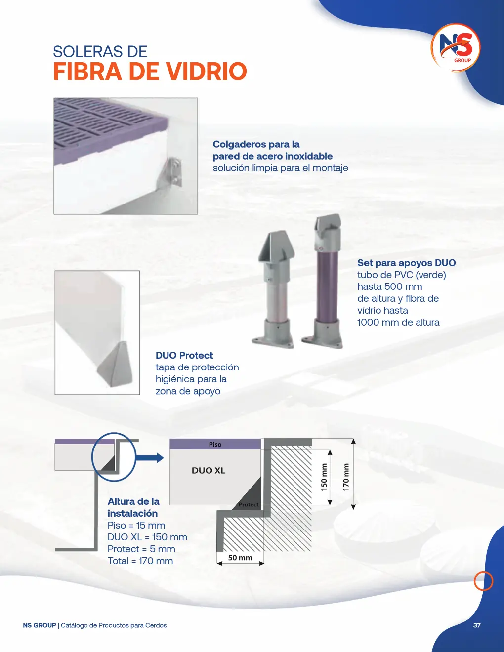 Soleras de fibra de vidrio - página 37 del catálogo